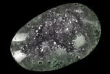 Polished Amethyst Crystal Cluster - Artigas, Uruguay #143218-1
